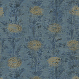 W3743.5 Ronald Redding Kravet Design Blue Botanical Florals Wallpaper