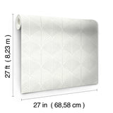 W3780.101 Geometric White Wallpaper