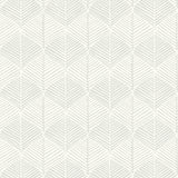 W3780.101 Geometric White Wallpaper