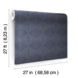 W3780.50 Geometric Blue Wallpaper