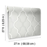 W3799.11 Damask Silver Wallpaper 