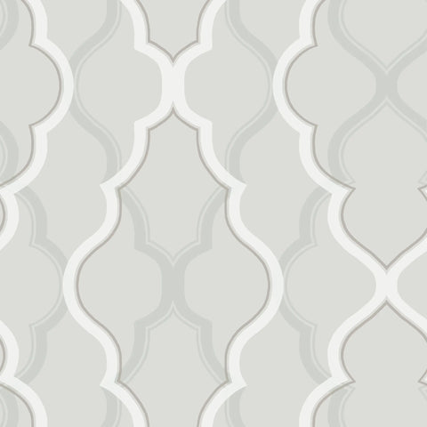 W3799.11 Damask Silver Wallpaper 