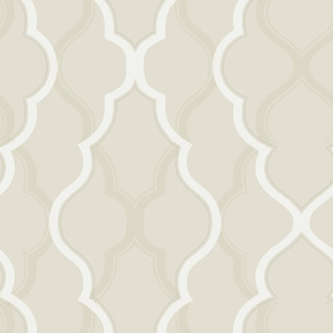 W3799.16 Damask Beige Wallpaper  