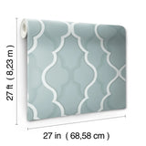  W3799.35 Damask Teal Wallpaper 