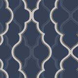 W3799.50 Damask Dark Blue Wallpaper  