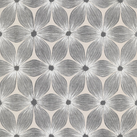 W3800.101 White Botanical Florals Wallpaper