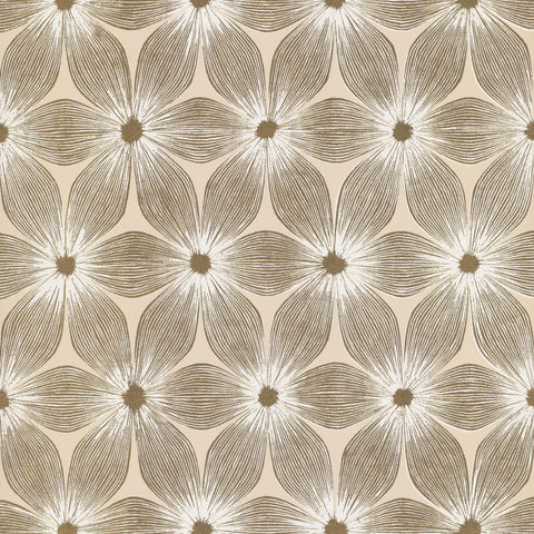 W3800.16 Beige Botanical Florals Wallpaper