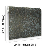 W3801.21 Geometric Charcoal Wallpaper 