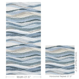W3827.516 Striate Wp Indigo Wallpaper