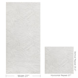  W3831.11 Modern Swirl Wp Silver Wallpaper
