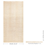 W3834.161 Plantae Emb Sisal Ivory Wallpaper