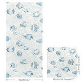 W3847.52 Great Reef Wp Blue Nautical Wallpaper