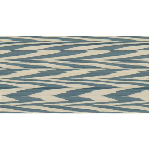 W3852.5 Flamed Zig Zag Wp Blue Abstract Wallpaper 