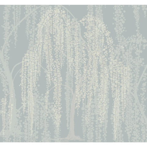 W3866.51 Blue Trees Wallpaper