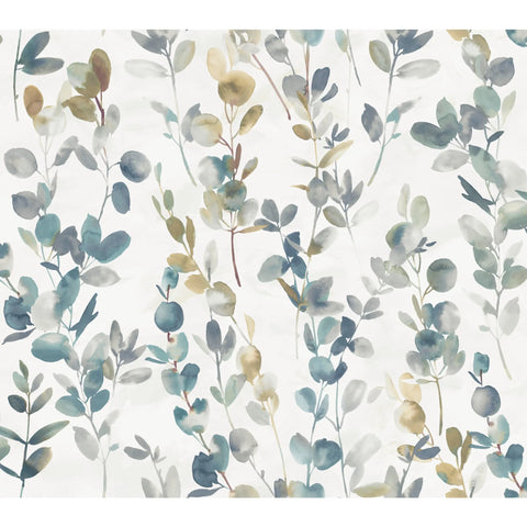 W3883.513 Blue Botanical Wallpaper