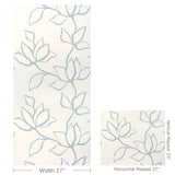 W3886.51 Floral Sketch Wp Chambray Wallpaper 