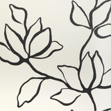 W3886.8 Floral Sketch Wp Onyx Wallpaper 