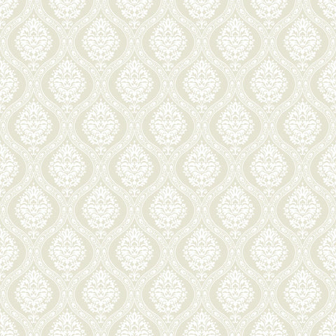  W3900.161 Beige Ogee Wallpaper 