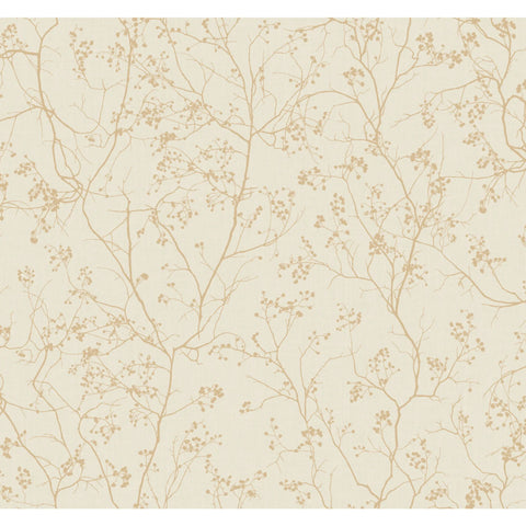 W3905.1 Botanical Yellow Wallpaper