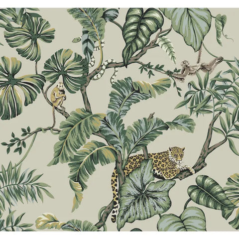 W3915.315 Beige Animals Wallpaper