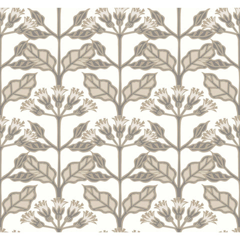 W3924.11 Beige Botanical Wallpaper