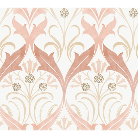 W3930.1612 Pink Damask Wallpaper