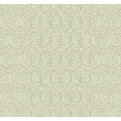 W3931.303 Green Geometric Wallpaper