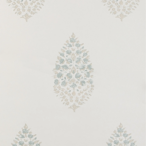 W3938.1511 Atelier Paisley Wp Neutral Medallion Wallpaper