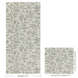 W3939.30 Wispy Vines Wp Jade Botanical Wallpaper