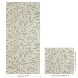W3939.31 Wispy Vines Wp Lichen Botanical Wallpaper 