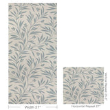 W3939.51 Wispy Vines Wp Chambray Botanical Wallpaper