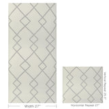 W3940.1101 Geo Graphica Grey Geometric  Wallpaper 