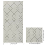 W3940.121 Geo Graphica Grey Geometric Wallpaper