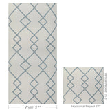 W3940.51 Geo Graphica Blue Geometric Wallpaper