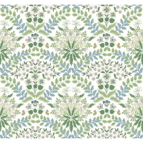 W3941.153 Green Botanical Wallpaper 