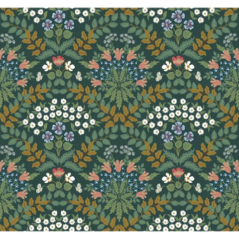 W3941.34 Green Botanical Wallpaper