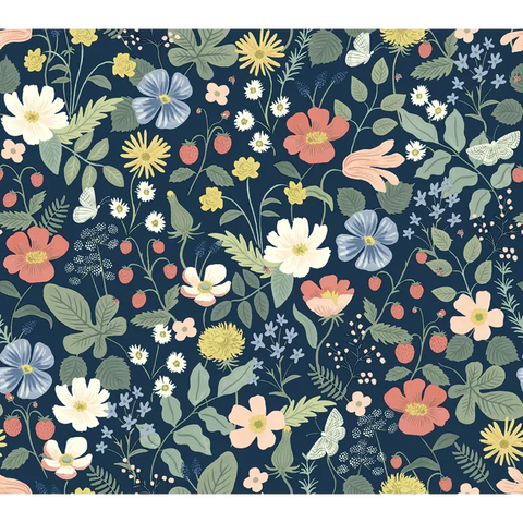 W3943.312 Multi Color Botanical Wallpaper 