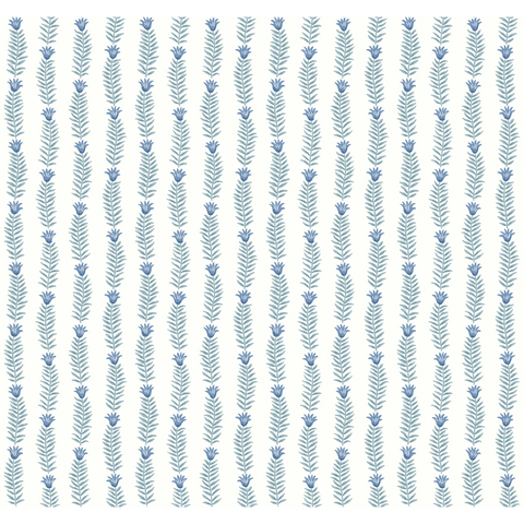 W3946.155 Blue Botanical Wallpaper