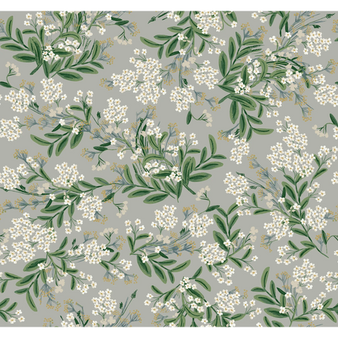 W3948.1123 Grey Botanical Wallpaper