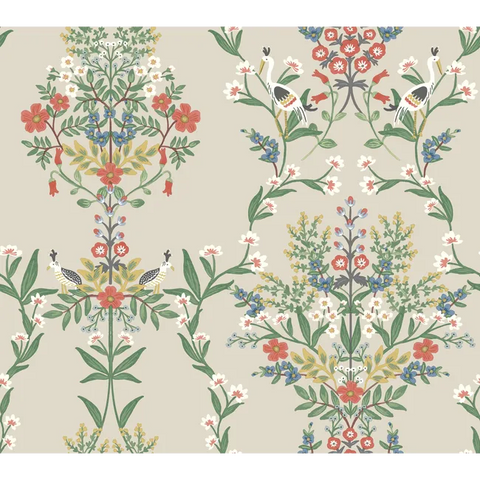 W3949.1619 Multi Color Botanical Wallpaper 