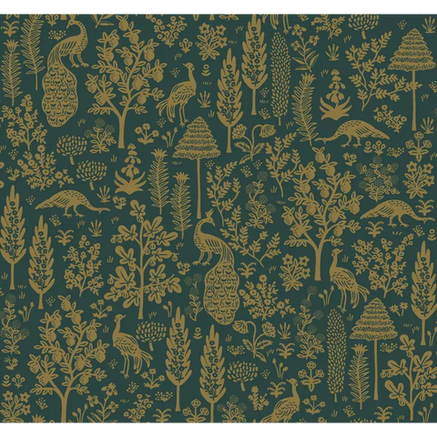 W3951.34 Gold Animals Wallpaper   