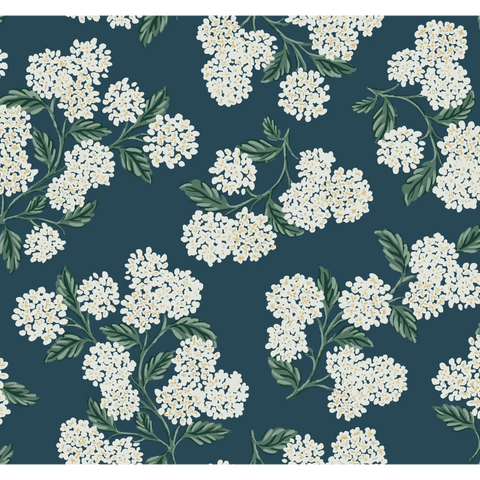 W3952.51 Blue Floral Wallpaper 