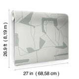 W4105.11 Grey Abstract  Wallpaper