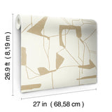 W4105.416 Abstract Beige Wallpaper
