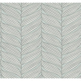 W4106.1511 Modern Blue Leaf Wallpaper