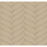 W4106.411 Modern Brown Leaf Wallpaper 