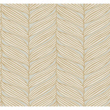 W4106.416 Modern Orange Leaf Wallpaper
