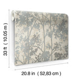 W4113.1611 Beige Botanical Wallpaper 