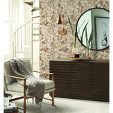W4113.416 Brown Botanical Wallpaper
