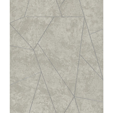 W4116.1121 Grey Geometric Wallpaper 